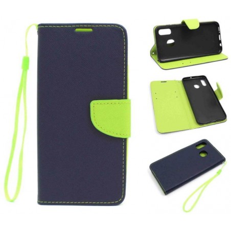 Etui Fancy Diary na telefon Samsung Galaxy A30 A305 / A20 A205 granatowe