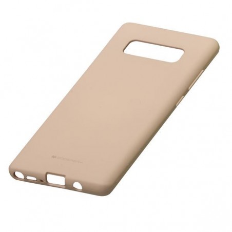Etui Futerał Mercury JELLY SF na telefon Samsung Galaxy Note 8 N950 beżowe