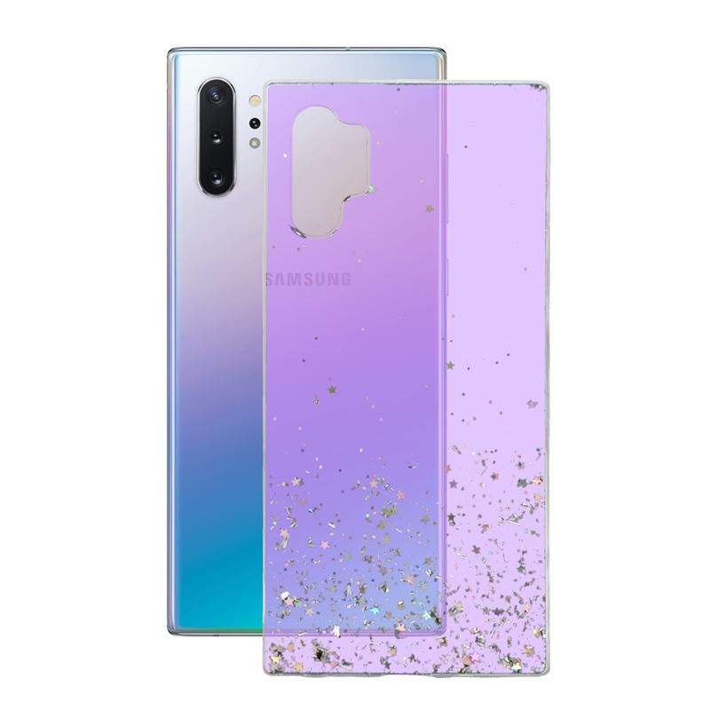 Etui GLITTER Case na telefon Samsung Galaxy Note 10+ N975 fioletowe