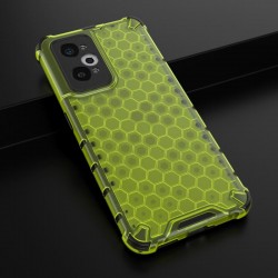 ETUI PANCERNE HONEYCOMB na telefon Realme GT NEO 3T 5G / GT NEO 2 / GT 2 5G / GT Neo 2S żółte