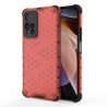 Etui pancerne Honeycomb na telefon Xiaomi Redmi Note 11 Pro+ 5G czerwone