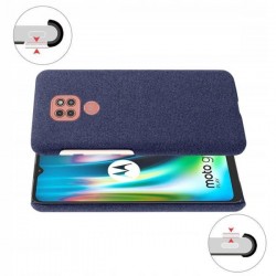 Etui Cloth Case na telefon motorola moto g9 / g9 play / e7+ granatowe