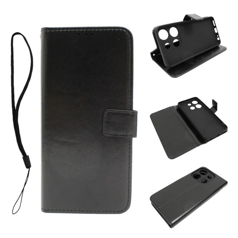 Etui Smart Crazy na telefon Infinix SMART 7 4G LTE X6515 / 7 HD 4G LTE X6516 czarne