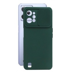 Etui SILICONE LENS na telefon Realme C31 RMX3501 zielone