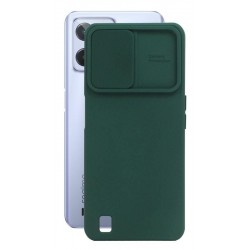 Etui SILICONE LENS na telefon Realme C31 RMX3501 zielone