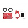 Uchwyt na telefon do roweru / motocykla / skutera / hulajnogi X-81 do kierownicy aluminium czerwony