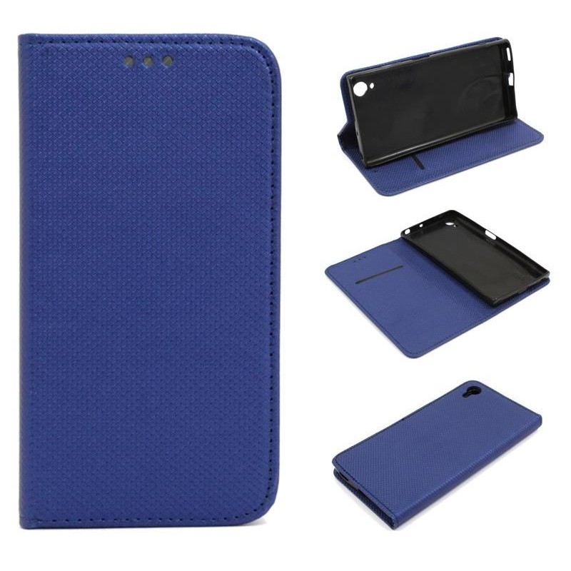 Etui Smart Magnet na telefon Sony Xperia XA1+ G3412 / XZ1+ granatowe