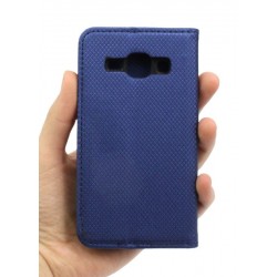 Etui Smart Magnet na telefon Samsung Galaxy J1 J100 granatowe