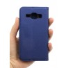 Etui Smart Magnet na telefon Samsung Galaxy J1 J100 granatowe
