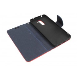 Etui Fancy Diary na telefon Xiaomi POCO F1 M1805E10A czerwone
