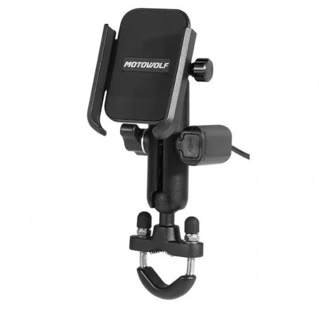 Uchwyt rowerowy / motocyklowy + USB na telefon / GPS / GSM na rower motocykl PL83