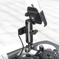 Uchwyt rowerowy / motocyklowy + USB na telefon / GPS / GSM na rower motocykl PL83