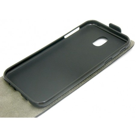 Etui pionowe z klapką SLIM FLEX na telefon Samsung Galaxy J5 2017 J530 czarne HQ
