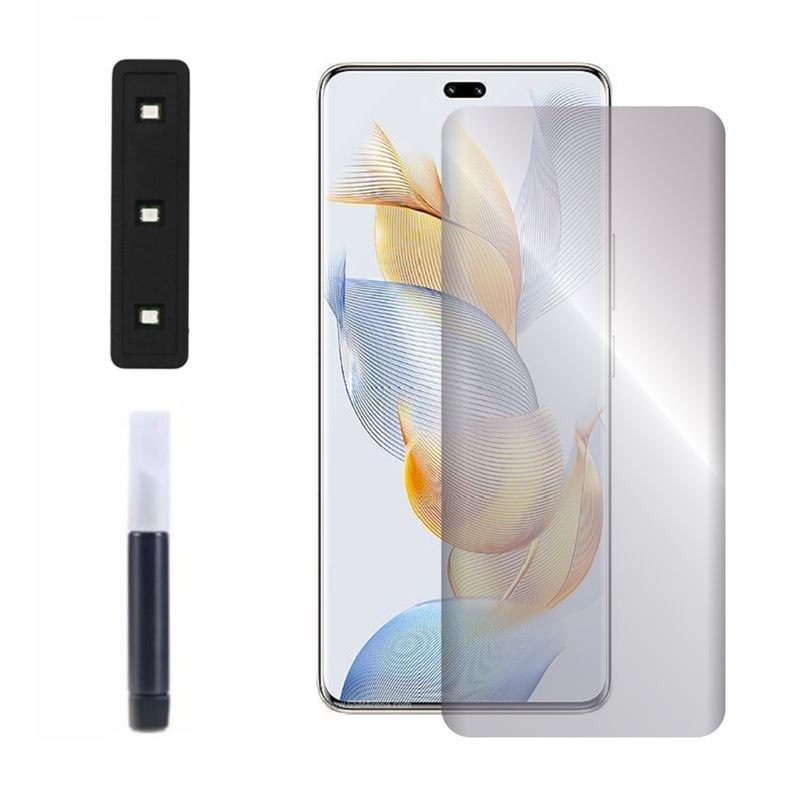 9H SZKŁO hartowane na telefon Honor 90 Pro 5G REP-AN00 UV + lampa