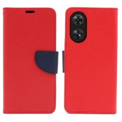 Etui Fancy Diary na telefon OPPO Reno8 T / 8T 4G CPH2481 czerwone