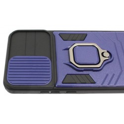 Etui PANCERNE RING LENS na telefon Samsung Galaxy S22+ 5G S906 granatowe