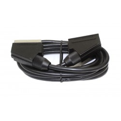 Kabel Przewód SCART EURO - EURO TV 21PIN EUROZŁĄCZE przedłużacz do telewizora magnetowidu dekodera DVD odtwarzacza 7,5m czarny