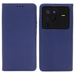 Etui Smart Magnet na telefon Vivo X80 Pro V2145 granatowe