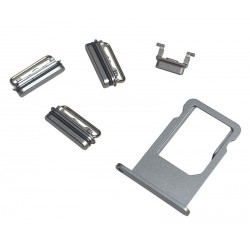 Tacka SIM do telefonu Apple iPhone 6S A1633 / 6S+ A1634 + przyciski boczne szare