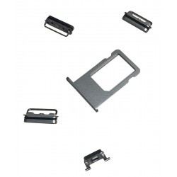 Tacka SIM do telefonu Apple iPhone 6S A1633 / 6S+ A1634 + przyciski boczne srebrne