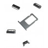 Tacka SIM do telefonu Apple iPhone 6S A1633 / 6S+ A1634 + przyciski boczne srebrne