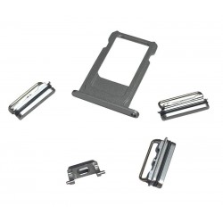 Tacka SIM do telefonu Apple iPhone 6S A1633 / 6S+ A1634 + przyciski boczne srebrne