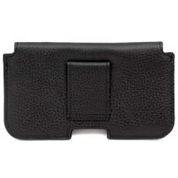 Etui Kabura skórzana CRAZY na telefon HTC Desire 12s 19+ czarny groszek