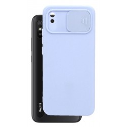 Etui SILICONE LENS na telefon Xiaomi Redmi 9A 9AT 9i niebieskie