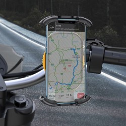 Uchwyt na telefon do roweru / motocykla / skutera / hulajnogi REMAX RM-C01 do kierownicy czarny