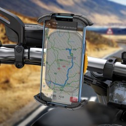 Uchwyt na telefon do roweru / motocykla / skutera / hulajnogi REMAX RM-C01 do kierownicy czarny