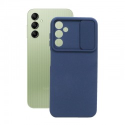 Etui SILICONE LENS na telefon Samsung Galaxy A14 4G A145 / 5G A146 granatowe