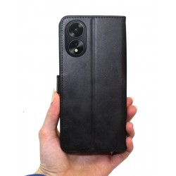 Etui Smart Leather na telefon OPPO A38 CPH2579 / A18 CPH2591 czarne