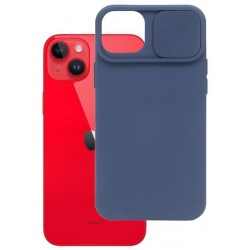 Etui SILICONE LENS na telefon Apple iPhone 14 Plus A2886 granatowe