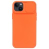 Etui SILICONE LENS na telefon Apple iPhone 14+ A2886 pomarańczowe