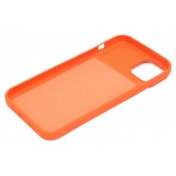 Etui SILICONE LENS na telefon Apple iPhone 14+ A2886 pomarańczowe