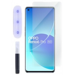 9H SZKŁO hartowane na telefon OPPO Reno 6 Pro 5G CPH2249 UV + lampa