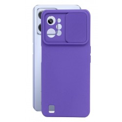 Etui SILICONE LENS na telefon Realme C31 RMX3501 fioletowe
