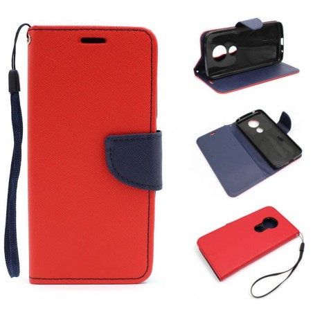 Etui Fancy Diary na telefon motorola moto e5 / g6 play / e (5th gen.) czerwone
