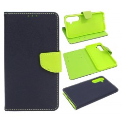 Etui Fancy Diary na telefon Samsung Galaxy A35 5G A356 granatowe