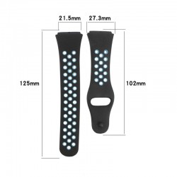 Opaska / pasek do smartwatch Xiaomi Redmi Watch 3 Active czarno-niebieska