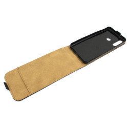 Etui pionowe z klapką SLIM FLEX na telefon Huawei Y6p MED-L49 czarne HQ