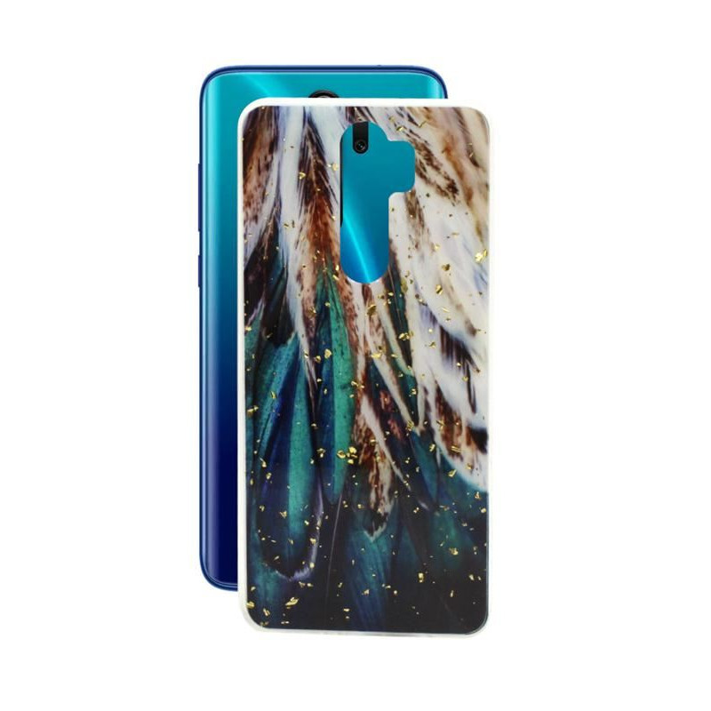 Etui Gold Glam na telefon Xiaomi Redmi Note 8 Pro pióra
