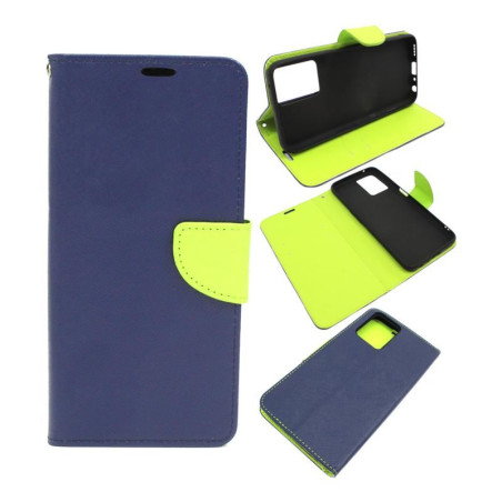 Etui Fancy Diary na telefon Realme 9 5G RMX3388 / 9 Pro RMX3472 RMX3471 granatowe