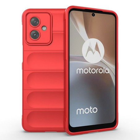ETUI PANCERNE PHANTOM na telefon motorola moto g54 5G / g54 power edition 5G czerwone