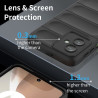 ETUI PANCERNE PHANTOM na telefon motorola moto g54 5G / g54 power edition 5G czerwone