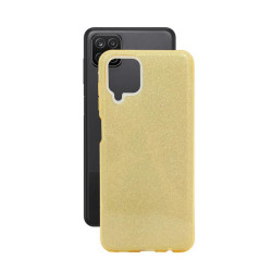 Etui Jelly Case SHINING HQ na telefon Samsung Galaxy A12 A125 / M12 M127 złote