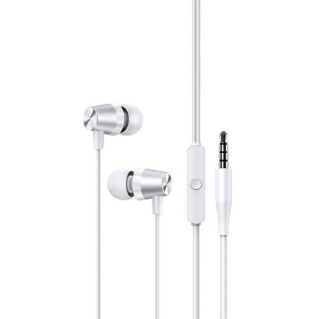 SŁUCHAWKI douszne audio jack 3,5 mm USAMS EP-42 białe