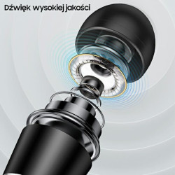 SŁUCHAWKI 3,5 mm USAMS EP-42 czarne