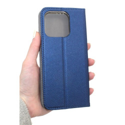 Etui Smart Magnet na telefon Honor X8A granatowe