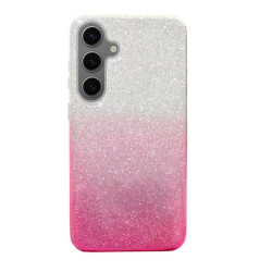Etui Jelly Case SHINING HQ na telefon Samsung Galaxy S24 5G SM-S921 srebrno-różowe